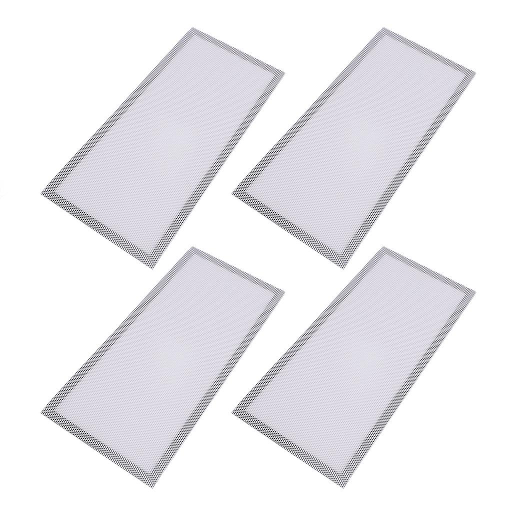 4 Stück Magnetische Bodenregister-Lüftungsgitterabdeckungen 5,5x12 Zoll Magnet PVC-Lüftungsgitternetz für Wand Decke Boden zum Auffangen von Schmutz Haaren