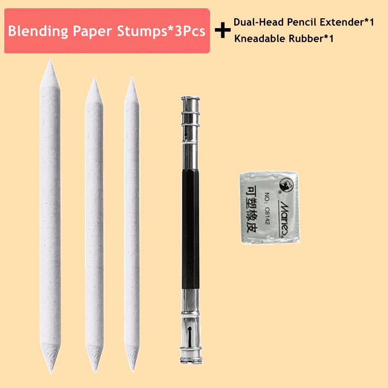 

Змішування пеньків і тортильйонів Художні блендери з паперу Наждачний папір Точилка для олівців Покажчик для художника Інструменти для малювання ескізів деревним вугіллям