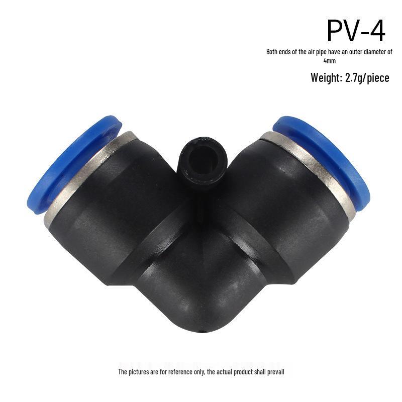 High-Pressure PE Tee & Reducer Pneumatic Quick-Fit Fittings for Air Pipe