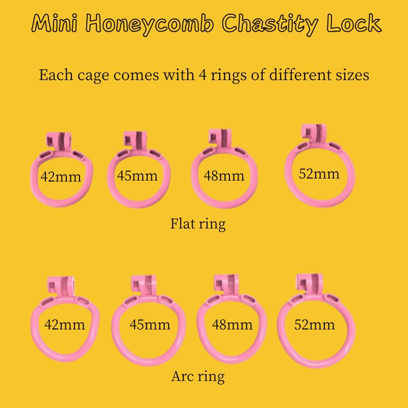 Mini Beehive Chastity Lock for Men Breathable CB Lock Chastity Device Sexy Toy Cock Cage for Adult Fun Supplies