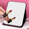 YS00103-PU Leather Desktop Folding High Beauty Makeup Mirror Portable Makeup Mirror
