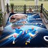 Custom Text Printed Rug Erling Haaland Non Slip Floor Carpet For Home Room Decor