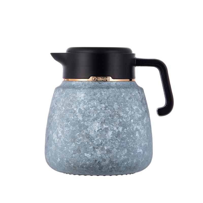 Qingshui® 1500ml Pure Titanium Stewing Teapot with Tea Separator & Temperature Display Vacuum Flask 1500ml
