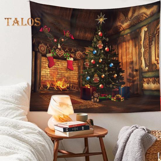 

Рождественская елка Гобелен Рождественский фон Ткань Богемия Настенный гобелен Рождество Новый год Праздничный подарок Камин Гостиная Спальня