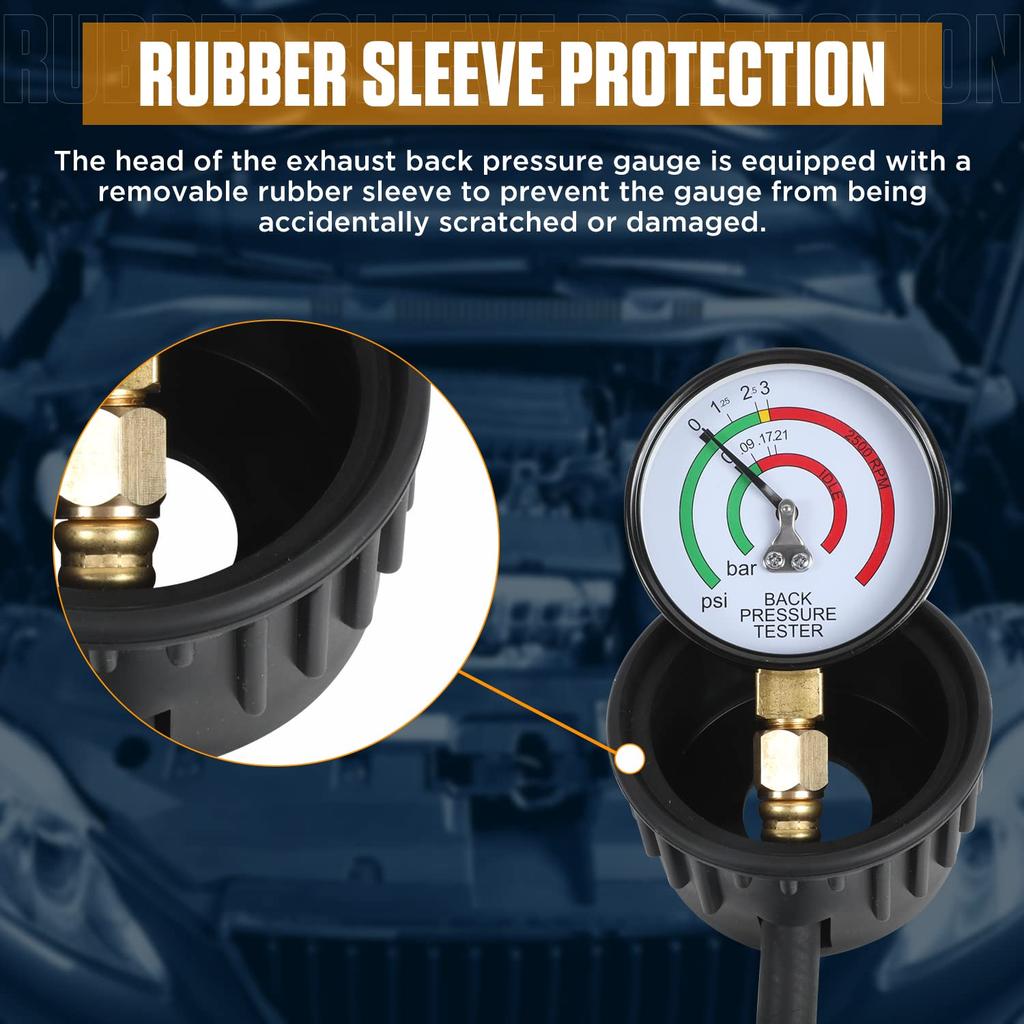 Exhaust Back Pressure Tester,Exhaust Back Pressure Gauge,Fuel Pressure Test Kit