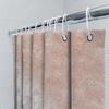 Luxury Marble Printed Shower Curtains: Rose Gold Water Drop Bath Mat for Bathroom Decor Perfect Home Gift Idea (White Pink)