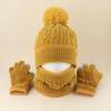 Knitted Winter Hat Scarf Gloves Thicken Toddler Winter Hat New Thickened Knitted Hat  Outdoor Use