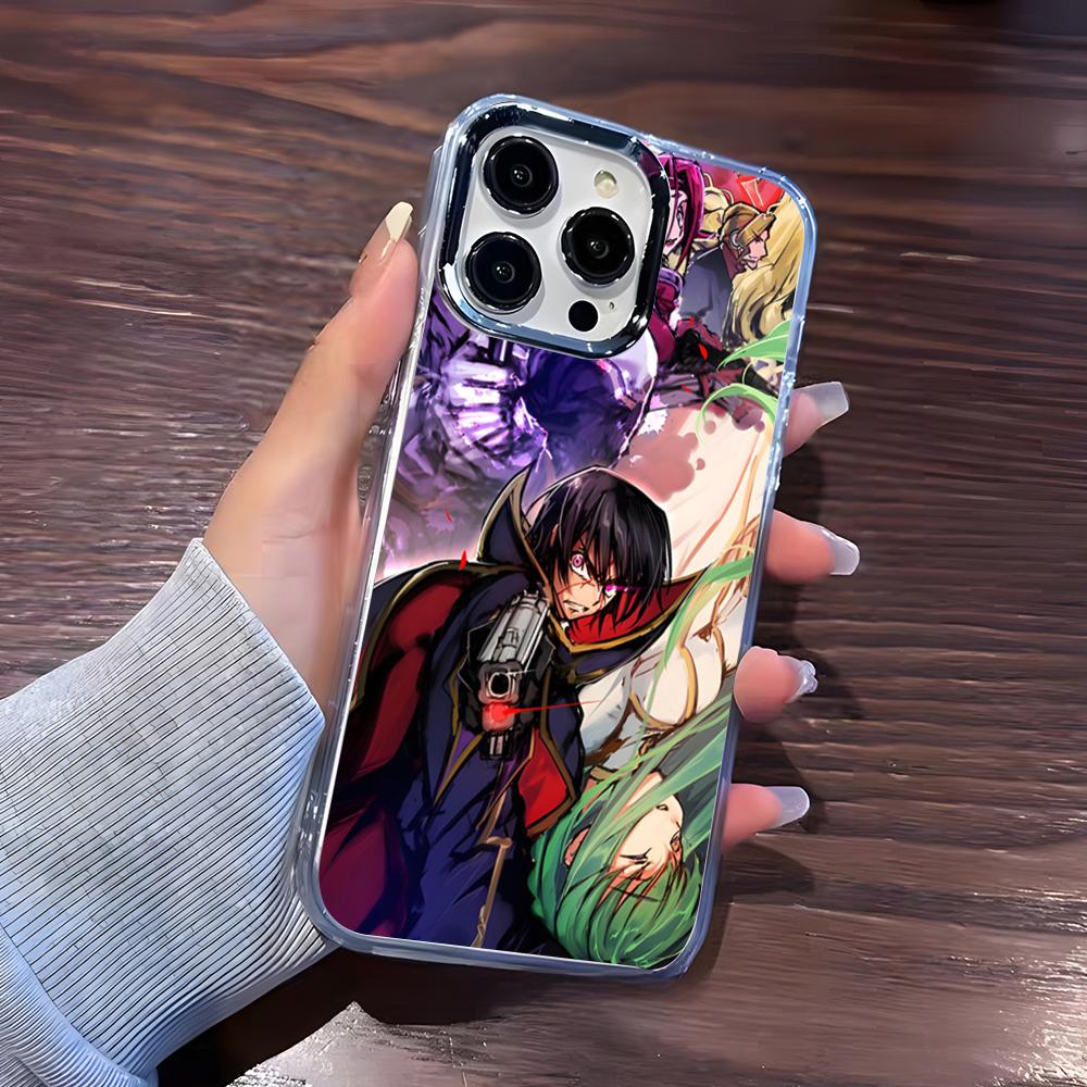 

Anime Logo Code Geass Phone Case For IPhone 17 Pro Max 16 15 14 Pro Max IPhone 13 Pro Max 11 Plus Transparent Cover iPhone 14 Pro Max