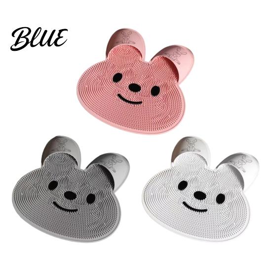 Suction Cup Foot Rugged Back Anti Slip Bathroom Shower Cleaner Rabbit Mat Scrubber Circular Massage