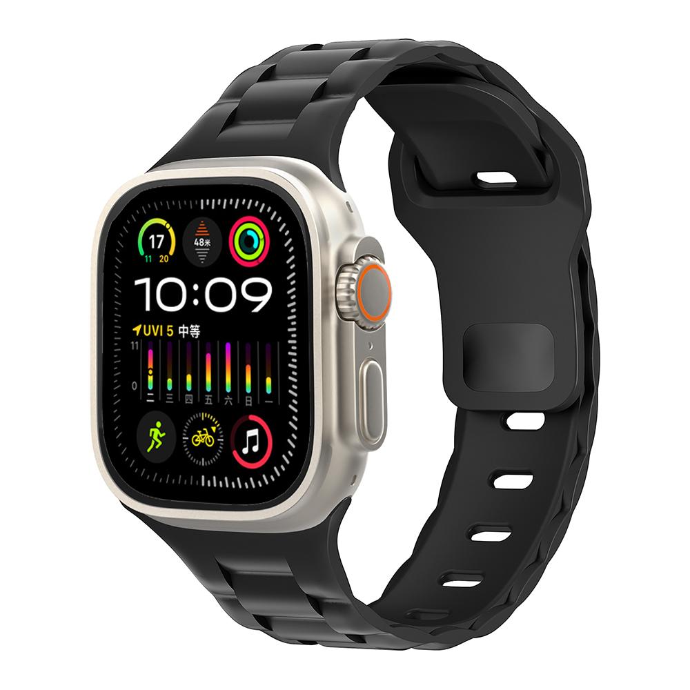 Pulseira de silicone para Apple Watch Ultra 2/Ultra 49 mm série 10 9 8 7 46 mm 45 mm 41 mm Pulseira esportiva para iWatch série 6 5 4 3 2 1 SE 44 mm 40 mm 42 mm 38 mm