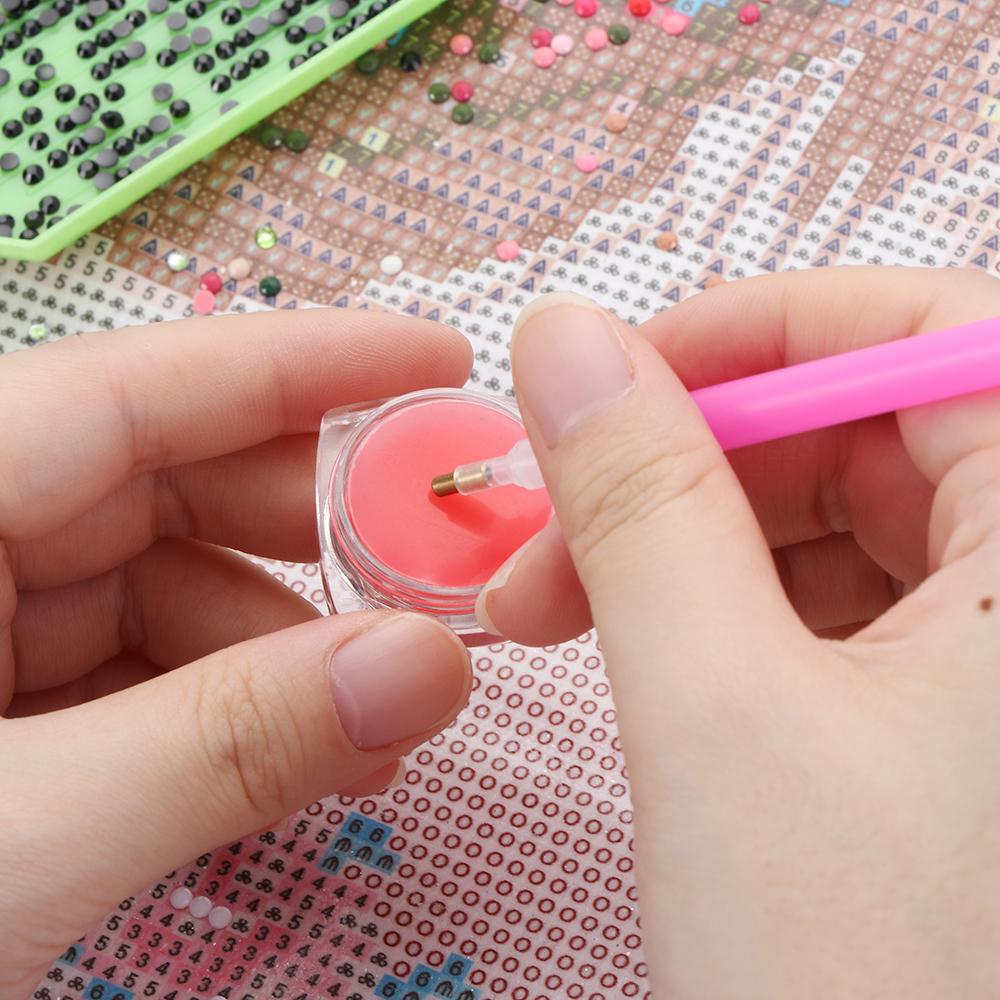 Storage Container Embroidery Diamond Painting Glue Clay Drilling Mud Nail Art Tools Point Drill Pen