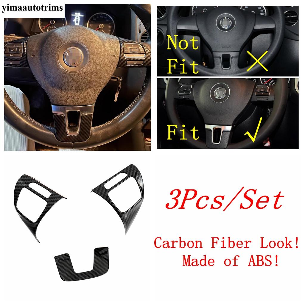 Steering Wheel / Armrest Handle Strip / Head Lamp / Dashboard Air AC Trim Accessories For Volkswagen VW Tiguan MK1 2008 - 2015