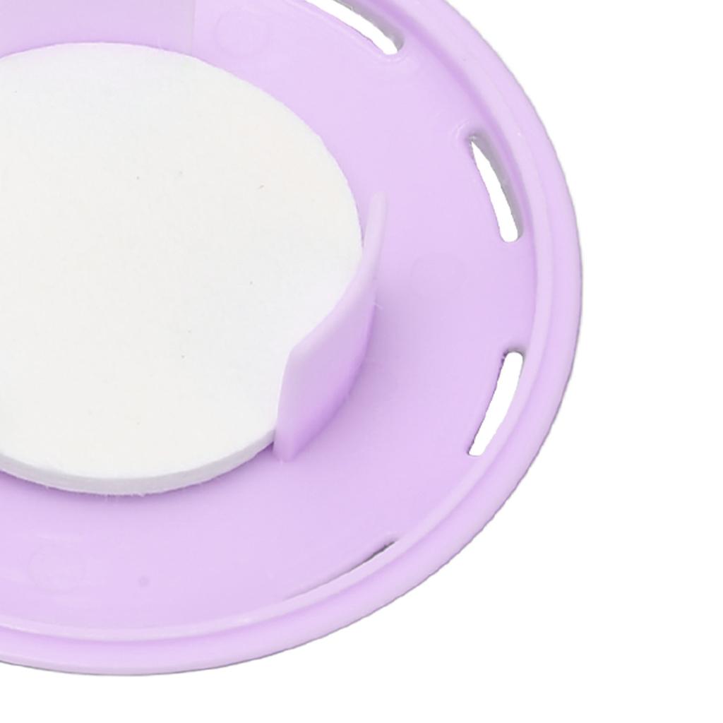 2pcs Adhesive Freshener Box Portable Remove Odor Round Freshener Box for Wardrobe Purple