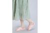 Pansy Women's Room Shoes 9370J Hand-Knitted Footbed Size LL Pink
