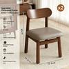 Solid Wood Backrest Stool Soft Cushioned Small Dining Chair Stackable Low Bench Home Living Room Tea Table Kids Seat New Chinese Style Furniture