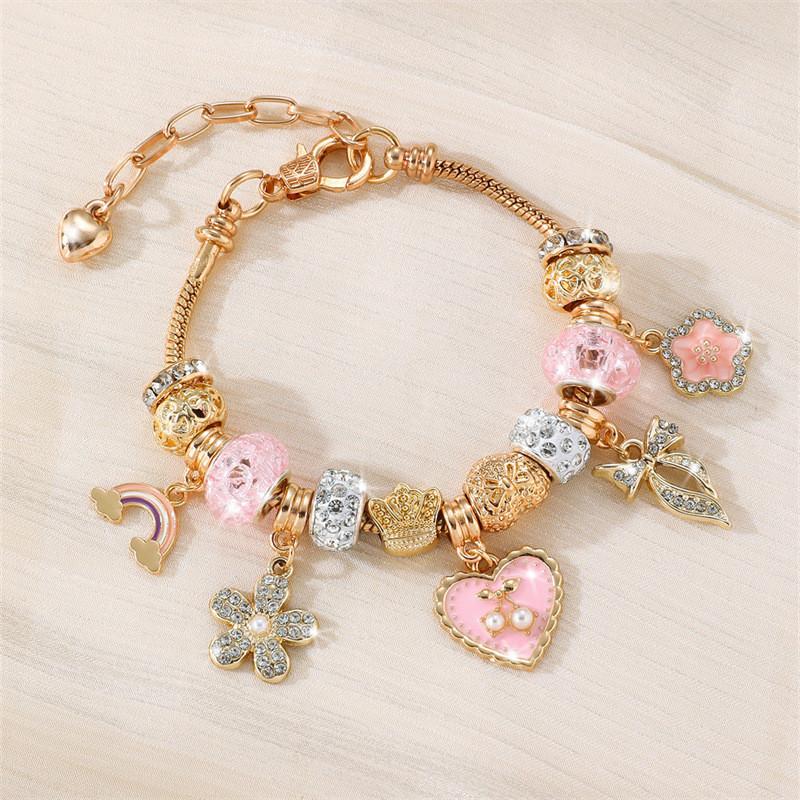 Bracciale Corona di Fiori Estiva da Spiaggia per Donna con Accenti di Conchiglie per la Vacanza
