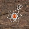 Karneol 925 Massiv Sterlingsilber Anhänger, Handgefertigter Edelsteinanhänger, Geschenke für Freundin Böhmischer Anhänger für die Liebe