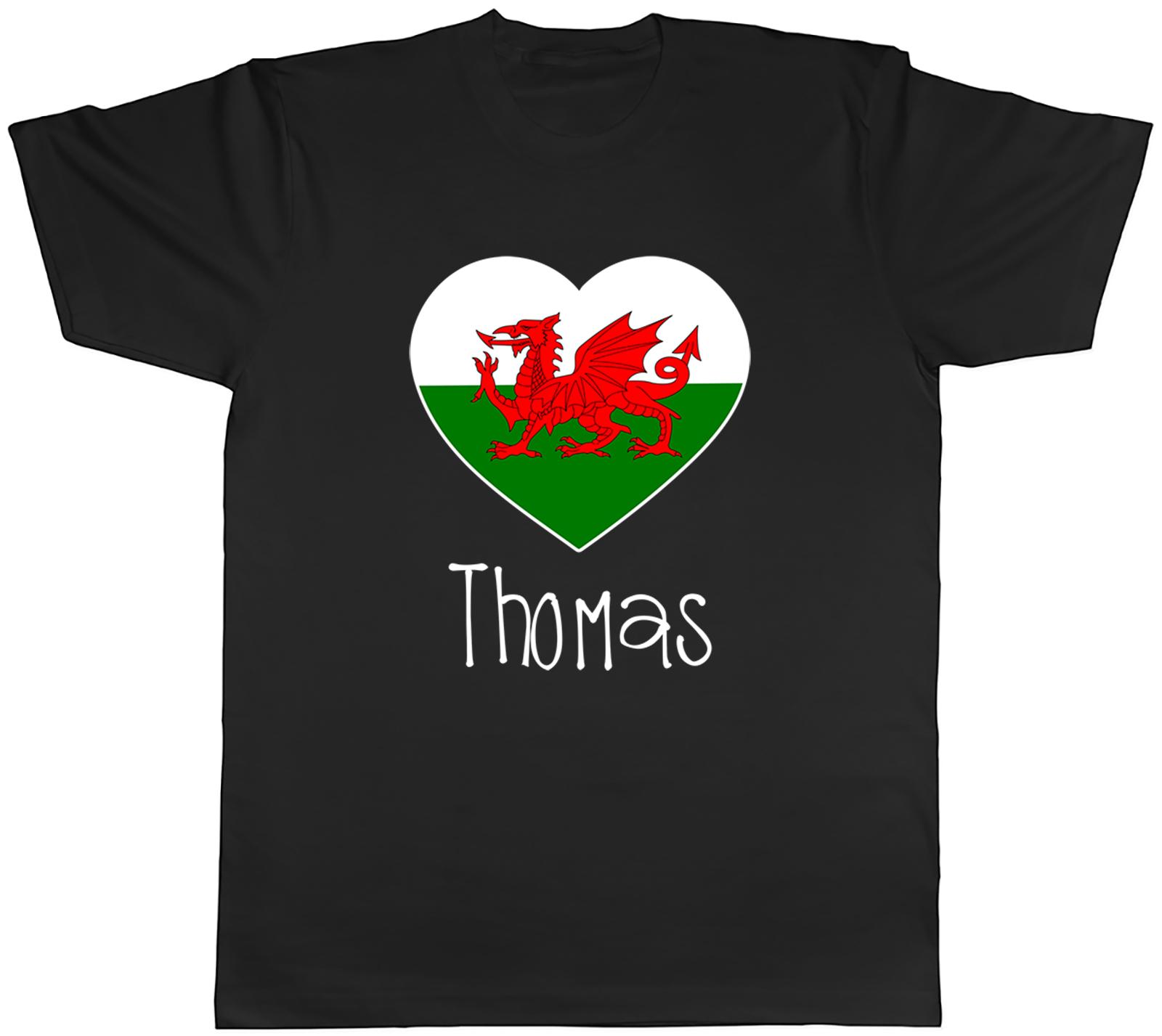 Personalised Love Wales Football Fan Supporter Unisexs TShirt Tee Gift Top S