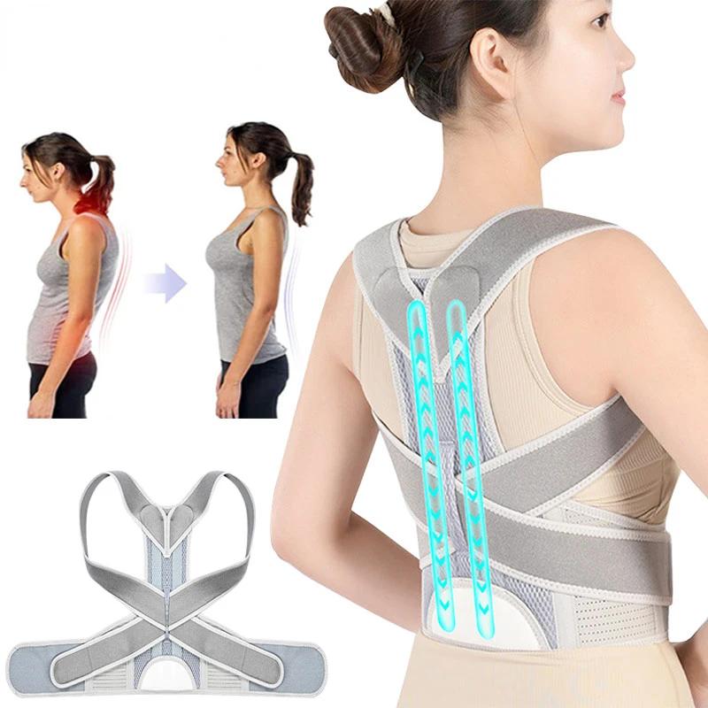 1Pcs Posture Corrector For Women And Men, Adjustable Back Brace, Breathable Shoulder Support Straightener, Providing Pain Relief