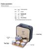 Compact Travel Tea Set with Automatic Rotating Teapot and Side Handle Kung Fu Cups