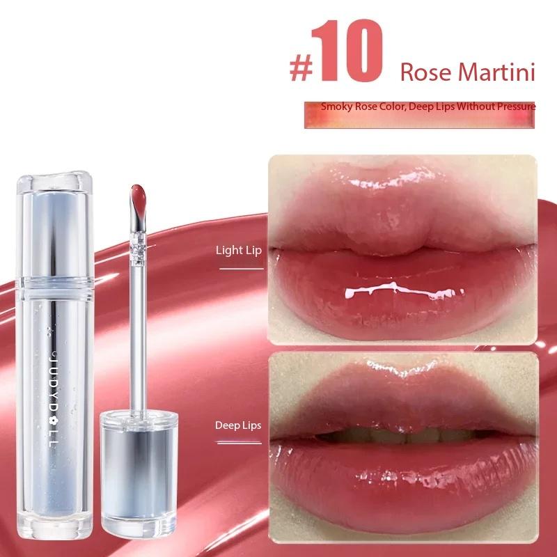 

Judydoll Lip Glaze Lip Plumber Clear Lipgloss Nutritious Long Lasting Vitamin Mirror Glow Hydrating Liquid Lipsitck 10