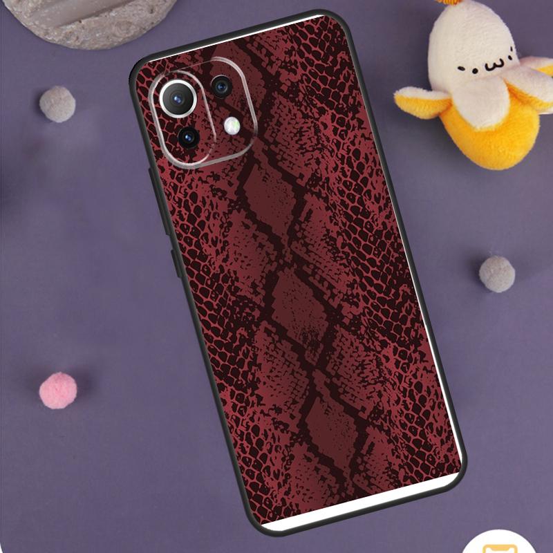 Snake Skin Case For Xiaomi 15 14 Ultra 13T 14T 15T 17 Pro Max POCO F8 Ultra F5 F6 F7 X5 X6 X7 Pro Cover