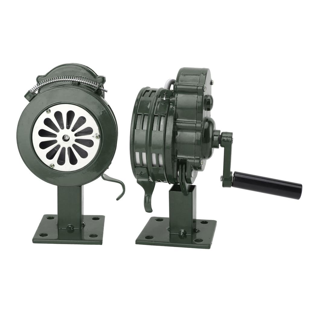 Hand Crank Siren Aluminium Alloy 110dB Loud Alarm       Siren Horns Alarm for Emergency