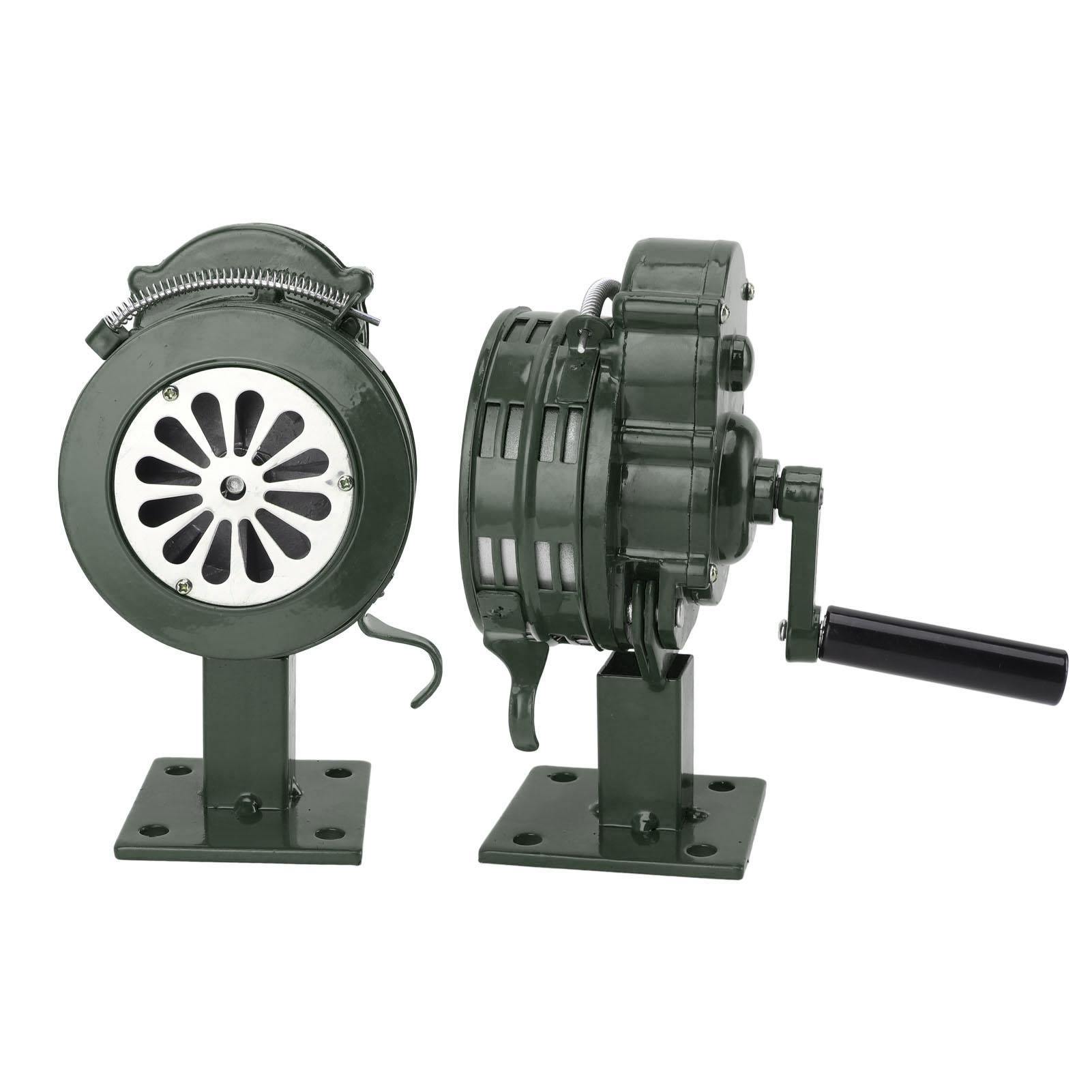 Hand Crank Siren Aluminium Alloy 110dB Loud Alarm       Siren Horns Alarm for Emergency