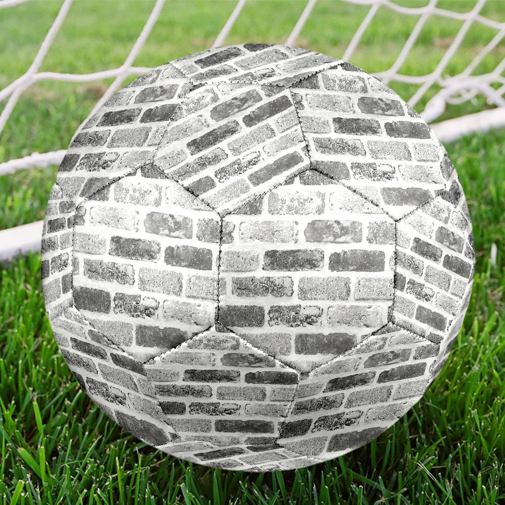 1pc Urban Brick Texture Size 5 Soccer Ball Professional Match Training Football Indoor &Outdoor Sports Ball Lightweight Durable c6525