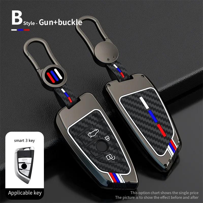 Car Key Case Cover Fob Keyring for BMW F30 F11 X3 F25 Serie 1 E39 X4 G20 X5 G05 F40 X6 F44 216 X1 G30 320i F01 F02  Car Styling