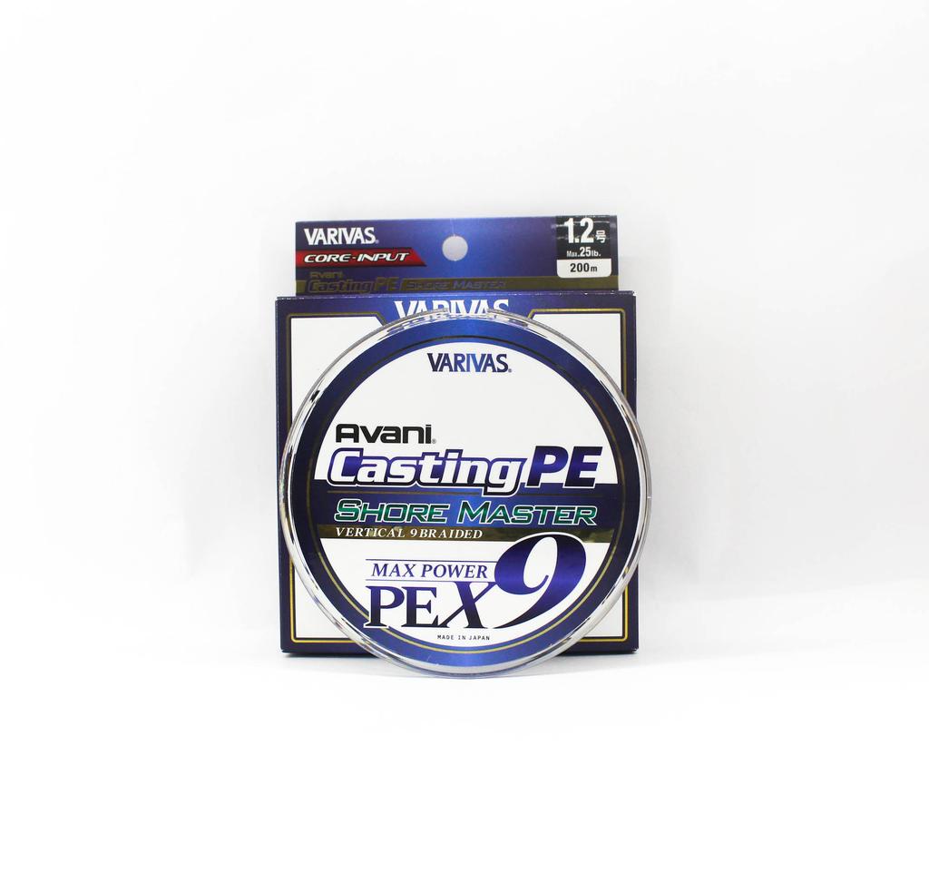 Varivas P.E Line Avani Shore Master Casting X9 200m P.E 1.2 25lb (0877)