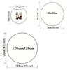 Christmas Tree Round Rug Snowflake Decor Xmas Area Rug Bedroom Living Room Carpet Decoration for The New Year