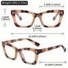 Square Frame Transparent Glasses Retro Fashion Computer Glasses Decoration Non-Prescription Flat Mirror Glasses for Men and Wome