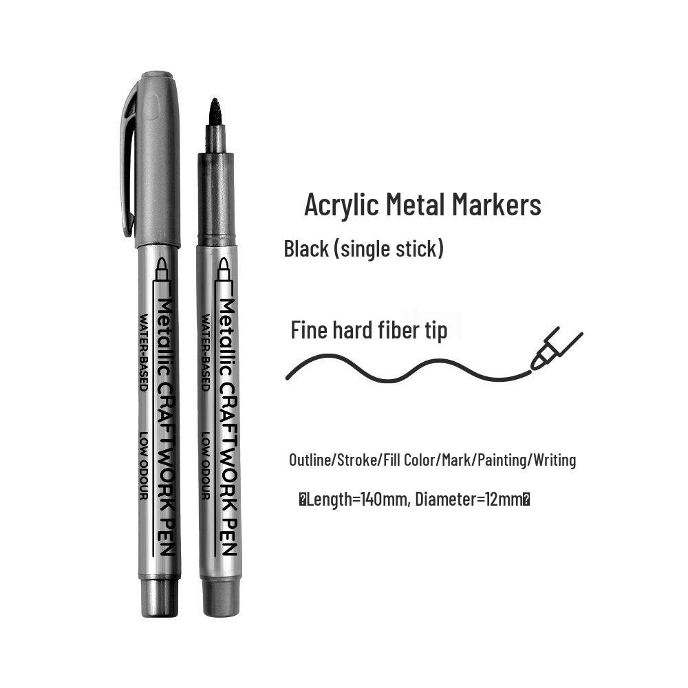 Gold & Silver Soft Tip Metallic Paint Pens for Journals and Events