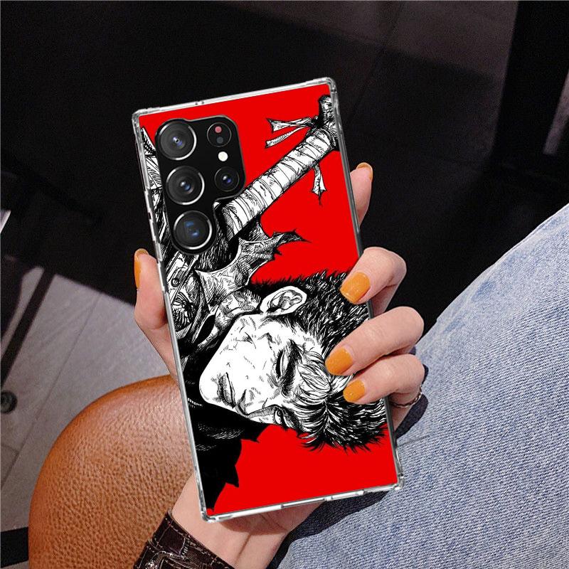 G-Guts B-Berserks Anime Phone Case For Samsung Galaxy S24 S25 Edge S26 Ultra S23 S22 S21 Plus S20 FE + Personalized Print Cover