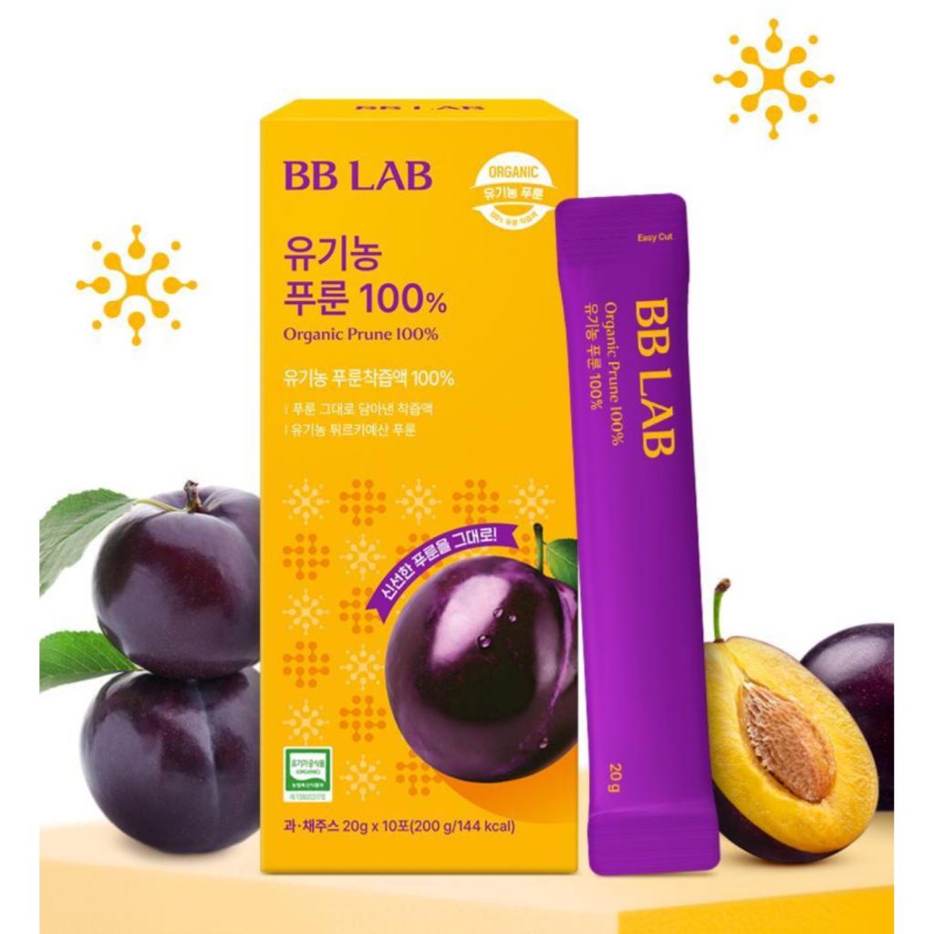 BB LAB Ameixa Orgânica 100% 10 Sticks (Fornecimento para 10 dias)