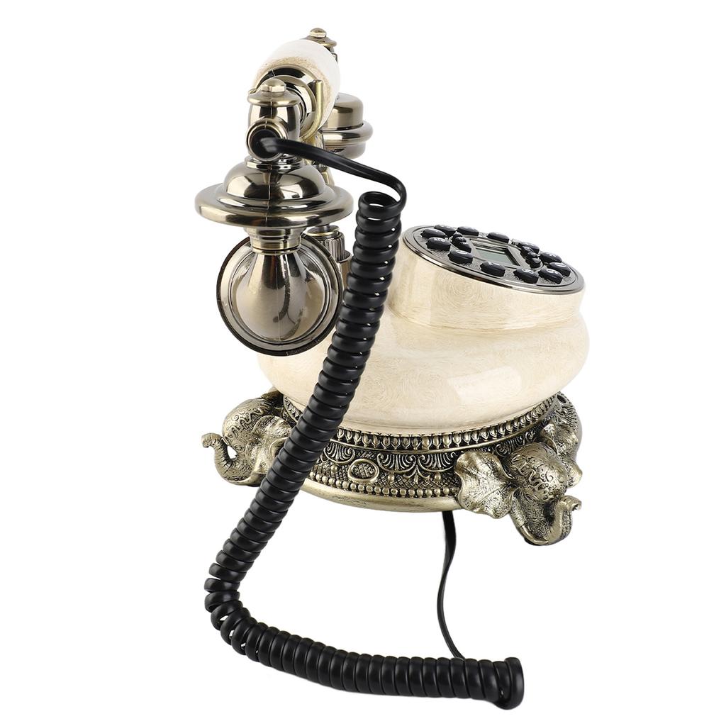 Vintage Telefon Klasik Avrupa Retro Sabit Hat Tekrar Arama Çift DTMF Sistemli
