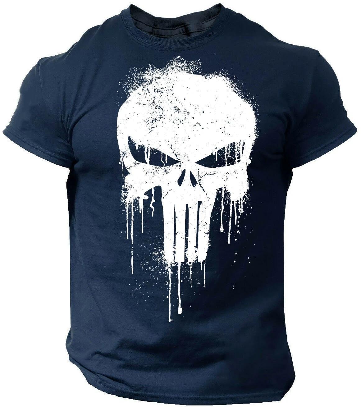 

Mens T Shirt for Men 3D Print Military Patriotic Skull Dropped T Shirt Oversized ShortSleeved Sportswear Men Clothing Top Tees 4XL
