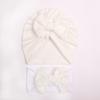 Summer New Baby Jacquard Hat Headband Set, Bow Headband Combination, Girl Cute Hat