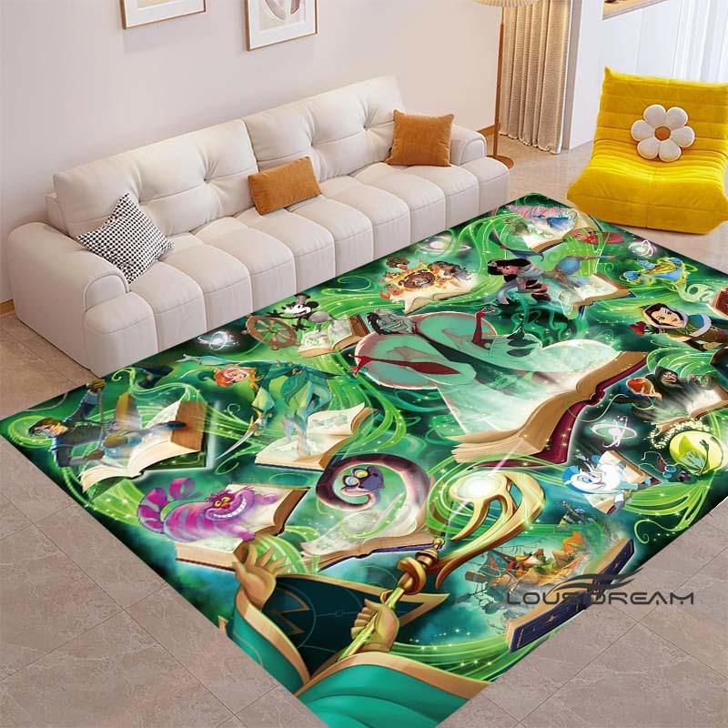 This Disney pink princess-themed rug is suitable for girls' bedrooms, bedside tables, living rooms, sofas, floor mats, children'