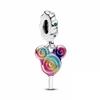 New 925 Silver Mickey Minnie Clip Murano Glass Beads Donald Duck Daisy Fit Original Bracelet DIY Ladies Jewelry