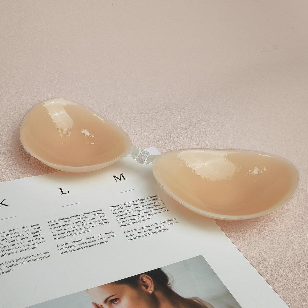 Silicone Invisible Bra with 4x Push-Up and Nipple Cover