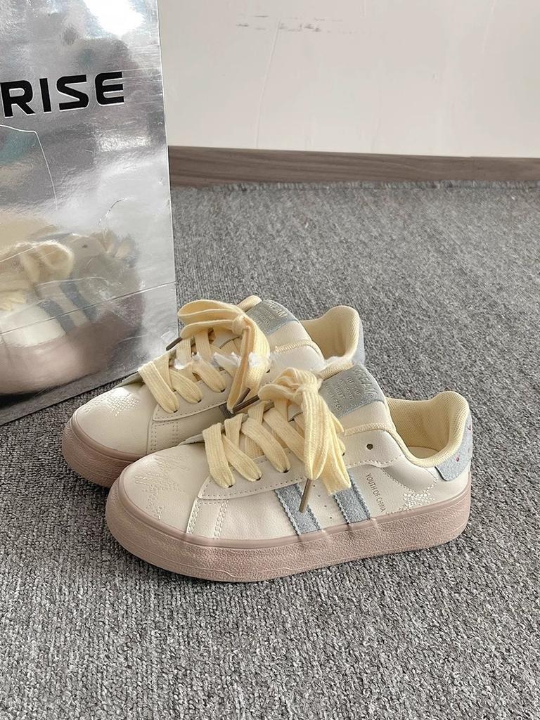 Korean dopamine board shoes spring 22 new chic shoes thick sole