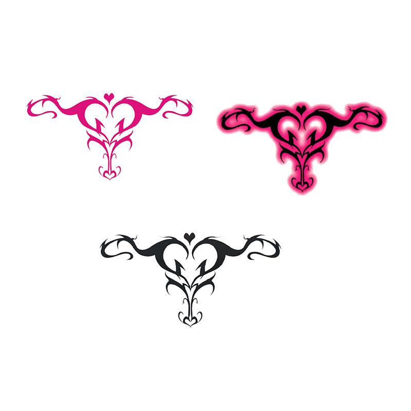 2 Foi Sex Tatuaj Temporar Impermeabil Tatuaj Aripă Pe Picior Braț Spate Tatuaje Sex Tatuaj Flash Stick Tatuaje False Pentru Bărbați Femei