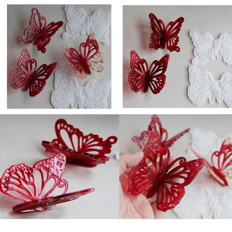 Silicone Fondant Mould Multipurpose Butterfly Chocolate Mould Easy To Clean Designs for Desserts and Cake Accessories
