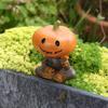 Festive Fall Decoration Pumpkin Scarecrow Figurine Handcrafted Resin Craft Gift For Halloween Fishing Statue J0MC