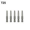 Effiziente Sechskantschaft Fünfpunkt Magnetische Torx Schraubendreherbits 5-teilige Packung