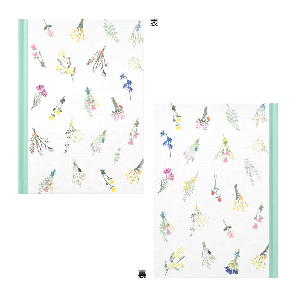 Midori Diary with Pressed Flower Design 12879006 - Floral Journal