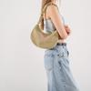 Fashionable Mid-sized Embroidered Pu Crescent Bag For Women In Various Colors