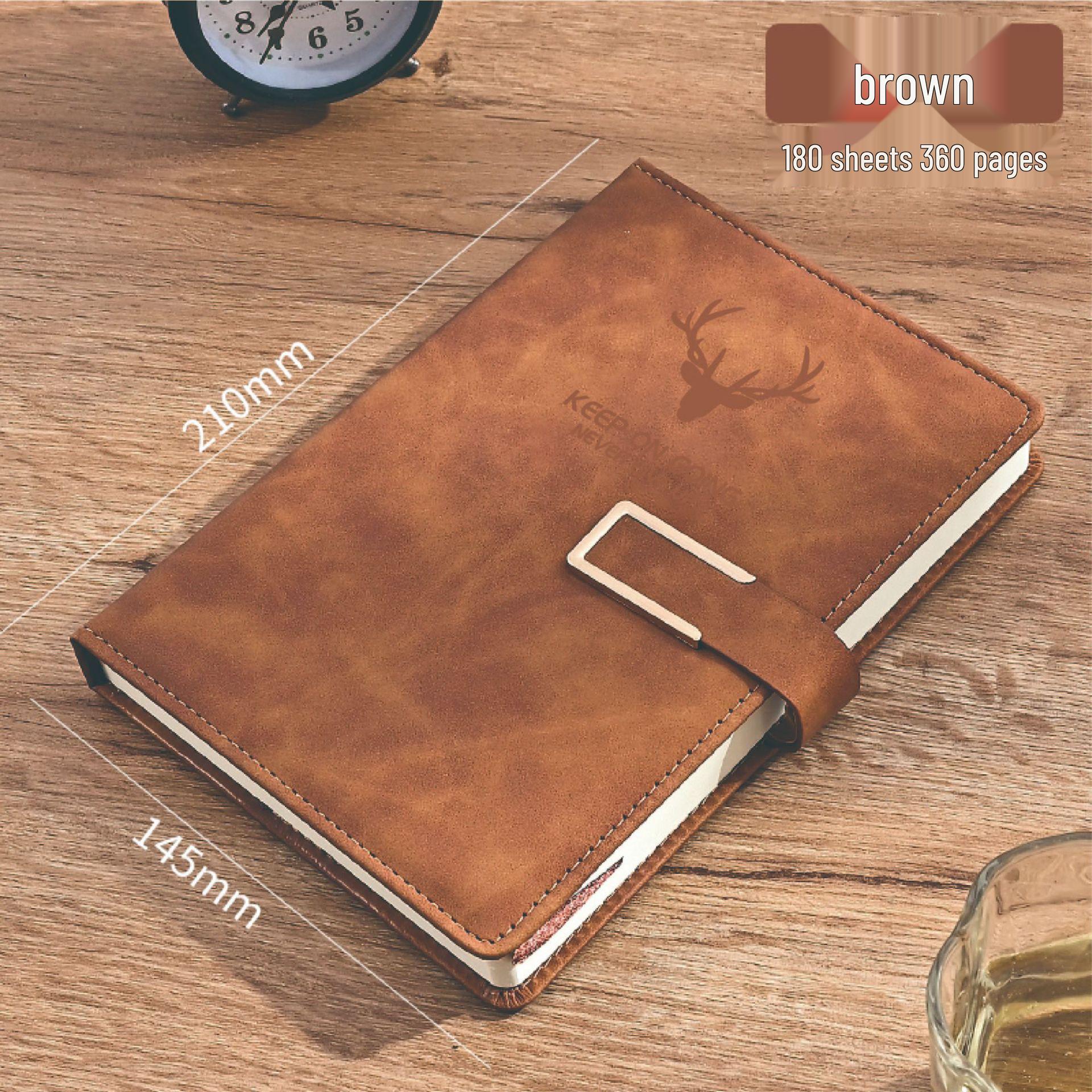 Ultra Thick Leather A5 Business & Student Diary Notebook